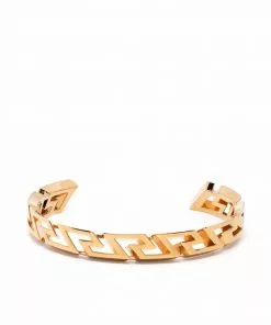 Versace Greca key curved bangle