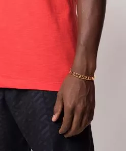 Versace Greca key curved bangle