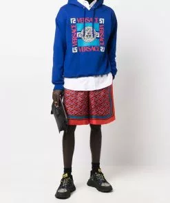 Versace Medusa motif-print hoodie