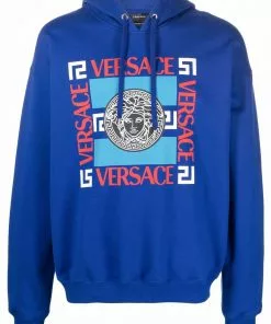 Versace Medusa motif-print hoodie