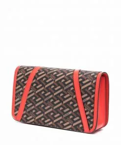 Versace La Greca-print shoulder bag