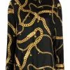 Versace Chain logo print silk shirt 1 Versace chain logo-print silk shirt