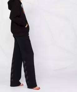 Versace rhinestone-embellished logo hoodie