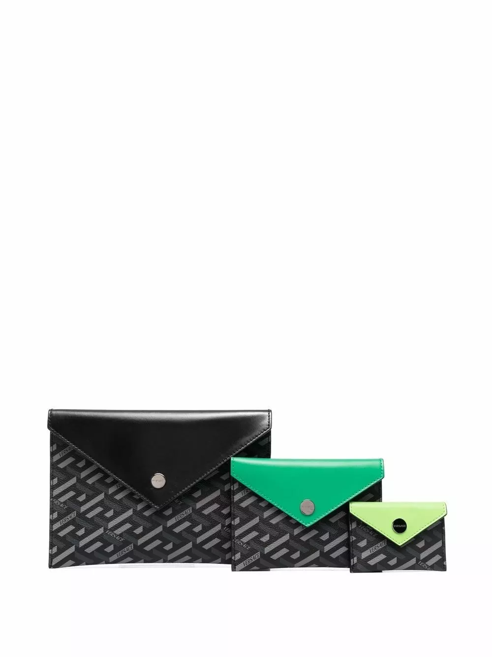 Versace Set of three La Greca pouches 3 Versace set of three La Greca pouches