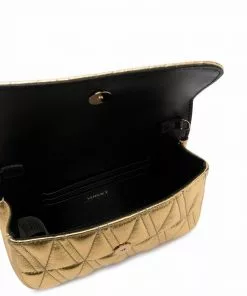 Versace Virtus quilted leather clutch