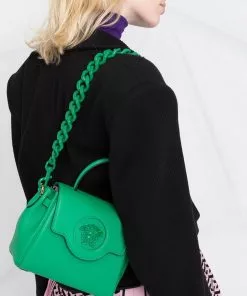 Versace small La Medusa leather tote