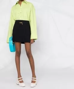 Versace La Greca chain A-line mini skirt