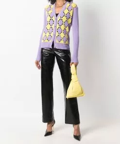 Versace two-tone cashmere cardigan
