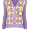 Versace two-tone cashmere cardigan