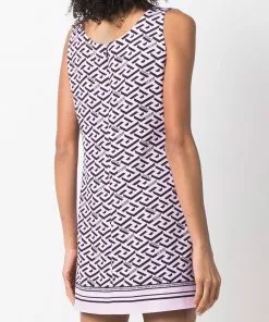 Versace all-over logo mini dress