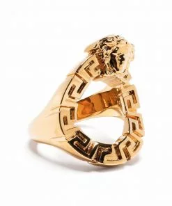 Versace Medusa Head motif ring
