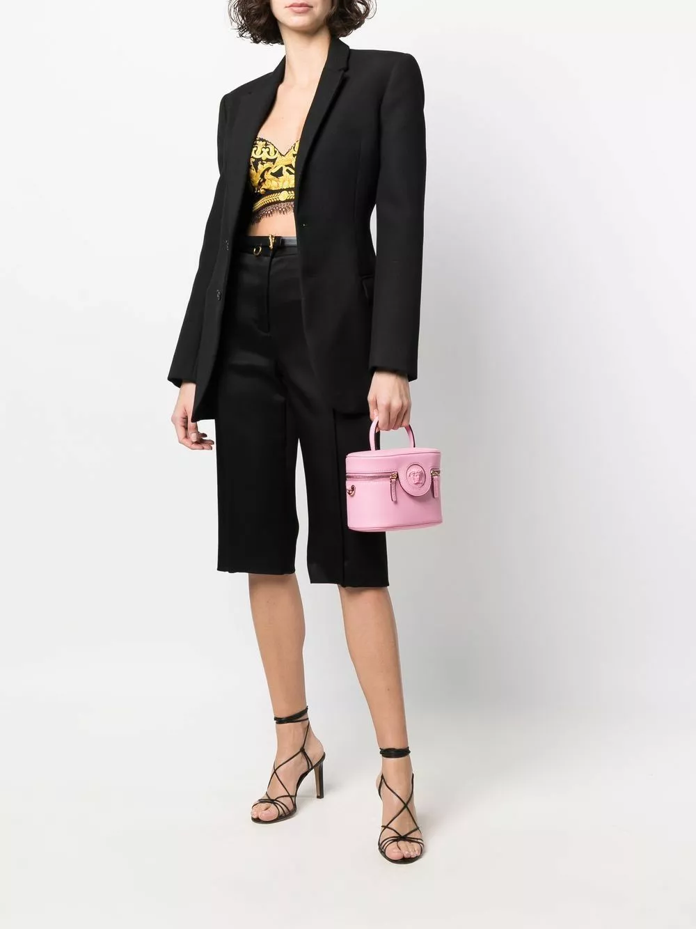 Versace Barocco-print bralette top