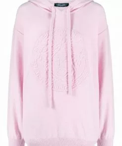Versace Medusa knitted hoodie