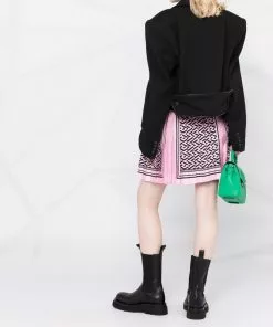 Versace La Greca print pleated mini skirt 11 Versace La Greca print pleated mini skirt