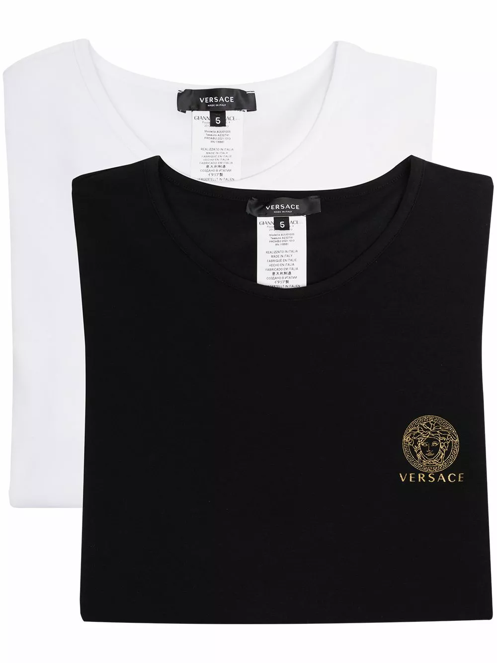 Versace Two pack Medusa print T shirts 3 Versace two-pack Medusa-print T-shirts