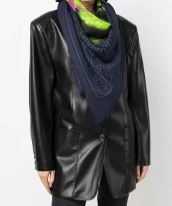 Versace graffiti-Medusa silk scarf