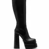 Versace High heel leather boots 1 Versace high-heel leather boots