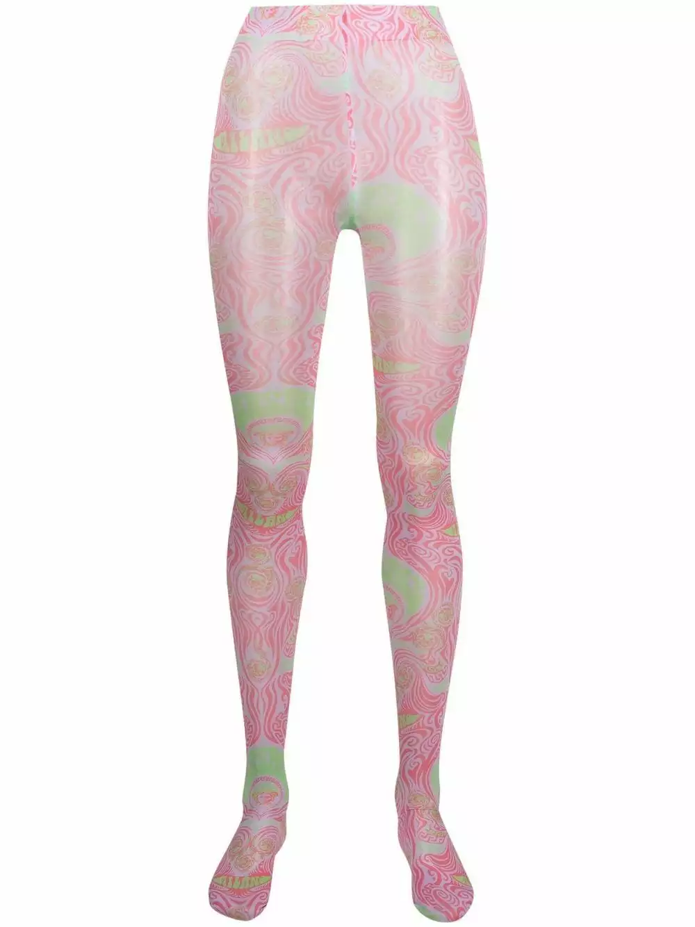 Versace Tie dye Greca print leggings 3 Versace tie-dye Greca print leggings