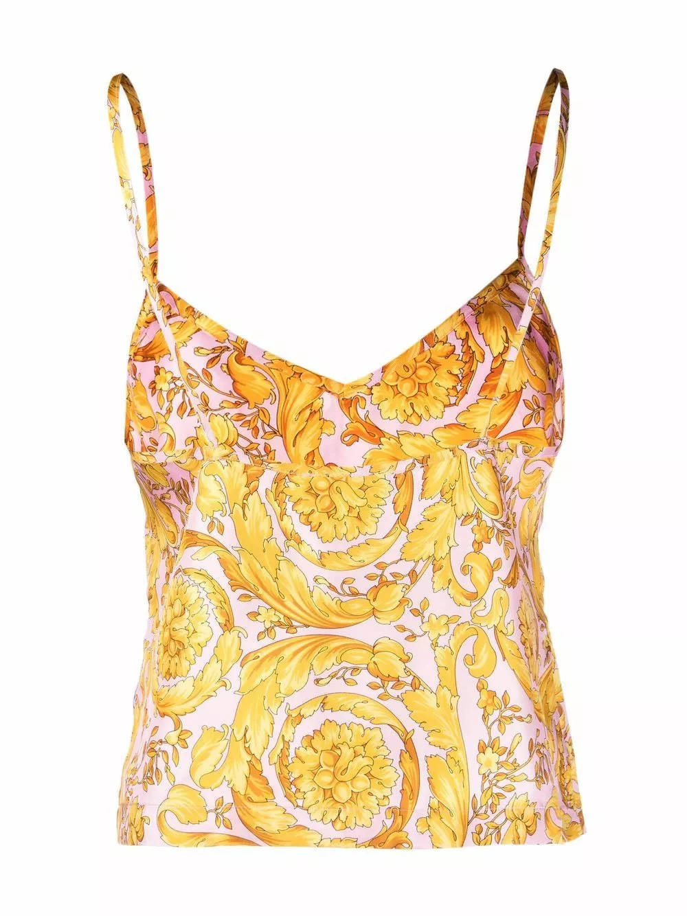 Versace Barocco print silk vest 4 Versace Barocco-print silk vest