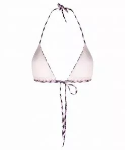 Versace monogram-print triangle bikini top