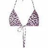 Versace monogram-print triangle bikini top