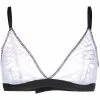 Versace triangle lace bra