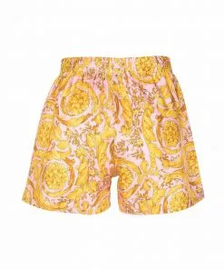 Versace Barocco-print pyjama shorts