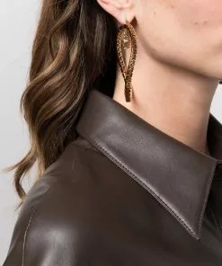 Versace Medusa Head motif hoop earrings