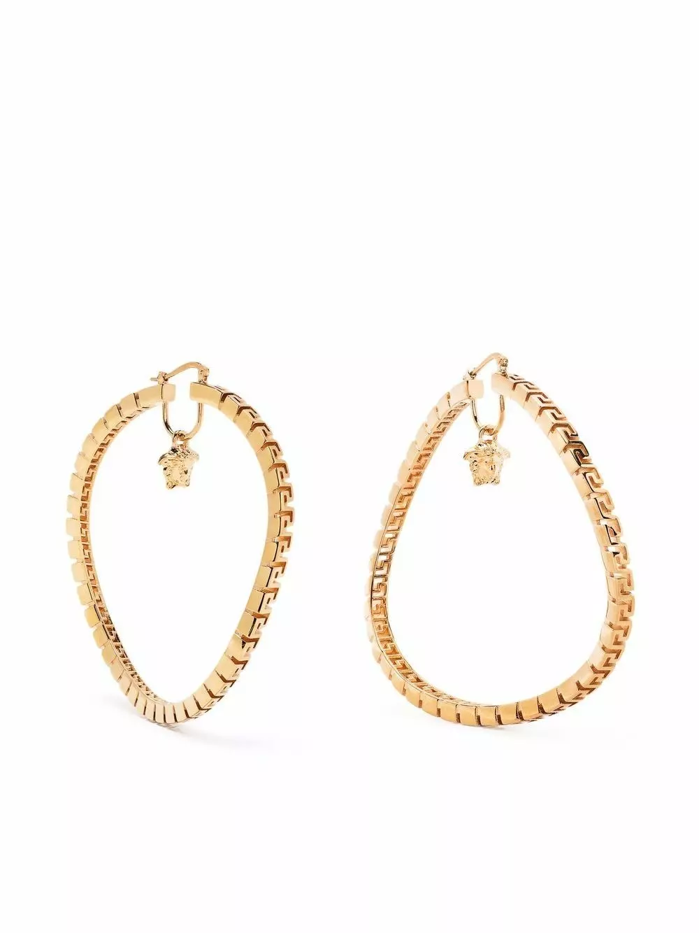 Versace Medusa Head motif hoop earrings
