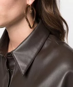 Versace Medusa Head motif hoop earrings