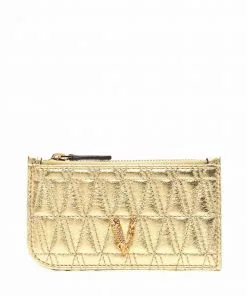 Versace Virtus metallic cardholder