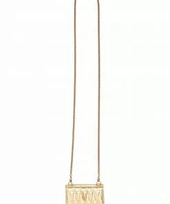 Versace quilted chain-strap leather wallet