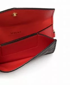 Versace geometric print wallet