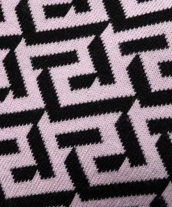 Versace La Greca long sleeve midi dress 16 Versace La Greca long-sleeve midi dress