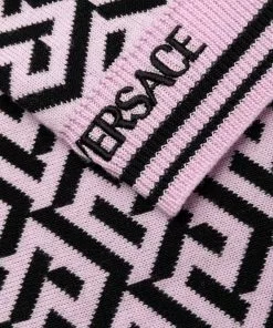 Versace La Greca long sleeve midi dress 17 Versace La Greca long-sleeve midi dress