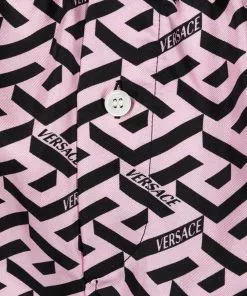 Versace La Greca Signature printed pyjama shorts 7 Versace La Greca Signature printed pyjama shorts