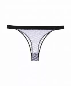 Versace mesh detail thong