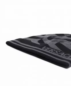 Versace La Greca knitted beanie