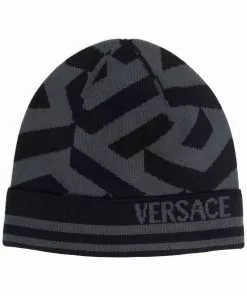 Versace La Greca knitted beanie