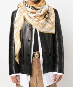 Versace Medusa-print scarf