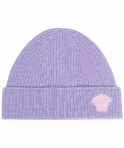 Versace ribbed-knit Medusa logo beanie