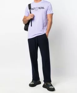 Versace La Greca stripe wool track pants