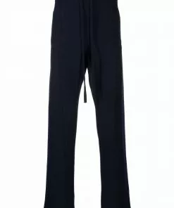 Versace La Greca stripe wool track pants