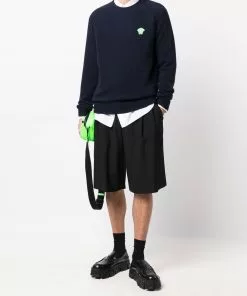 Versace embroidered Medusa Head jumper