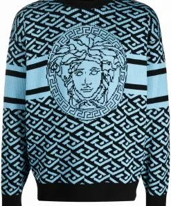 Versace La Greca Medusa jacquard jumper