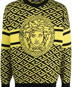 Versace La Greca Medusa jacquard jumper