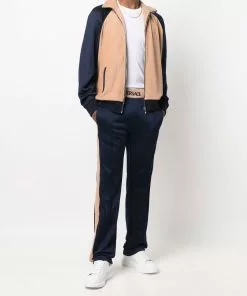 Versace side-stripe track pants