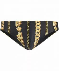 Versace Chain-Greca print swim briefs