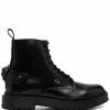Versace Medusa combat boots