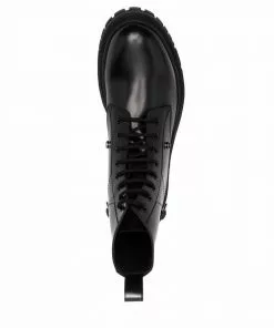 Versace Medusa combat boots